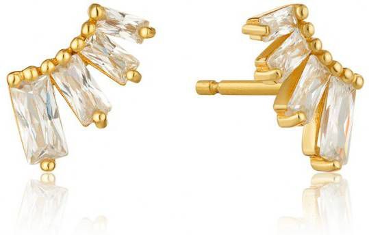 Ania Haie Oorbellen AH E018 04G 925 Sterling Zilver Glow Getter Goudkleurig