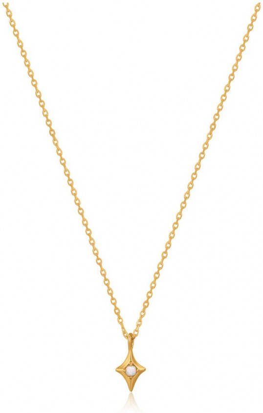 Ania Haie Kettingen Star Opal Pendant Necklace Goudkleurig