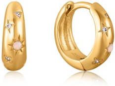 Ania Haie Oorbellen Starry Opal Huggie Hoop Earrings Goudkleurig