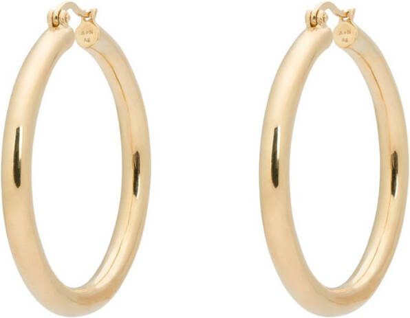 Anna + Nina Classique Hoop oorringen verguld