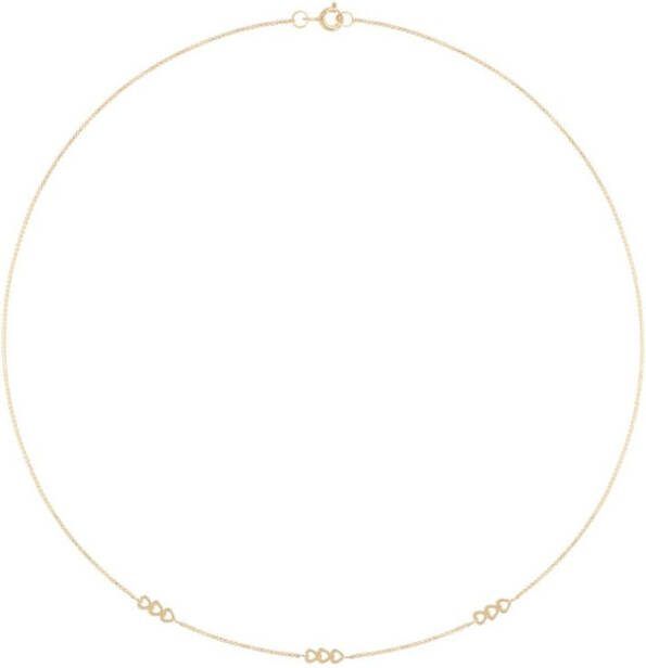 Anna + Nina Gracious Heart ketting verguld