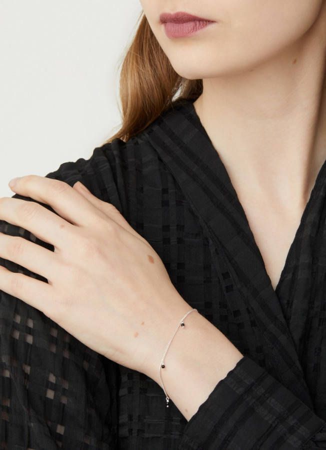 Anna + Nina Meteorite armband van zilver