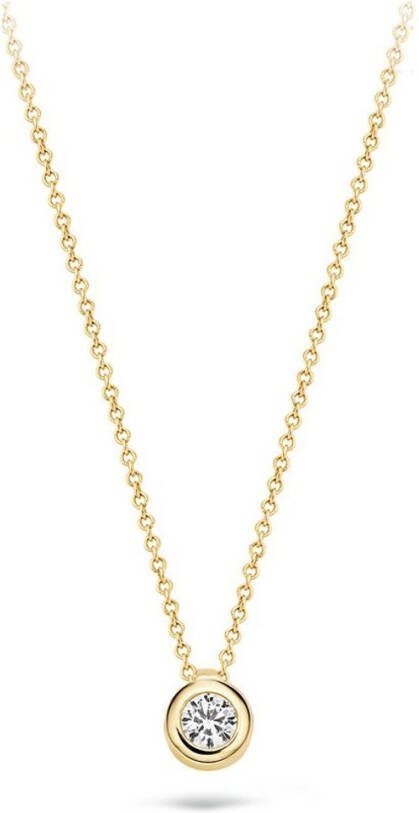 Blush Ketting van 14 karaat geelgoud met zirkonia 3067YZI