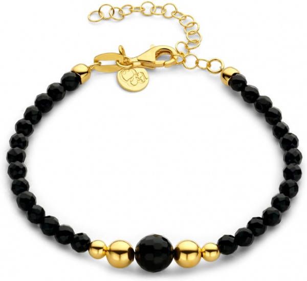 Casa Jewelry Como Onyx armband verguld