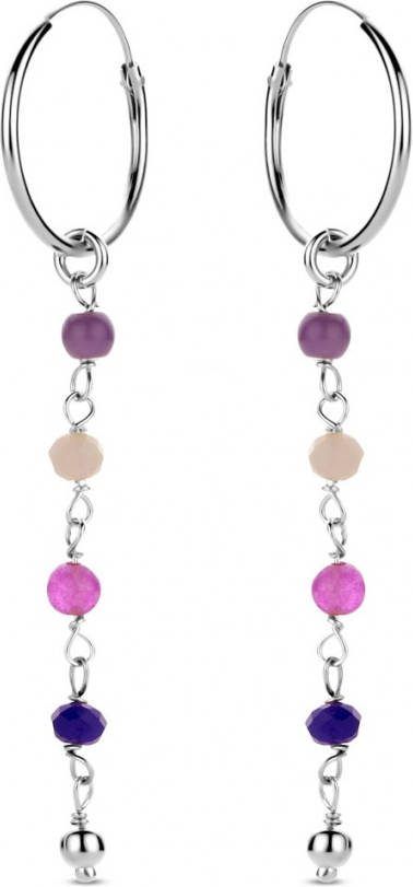 Casa Jewelry Lovely Lavender oorringen van zilver