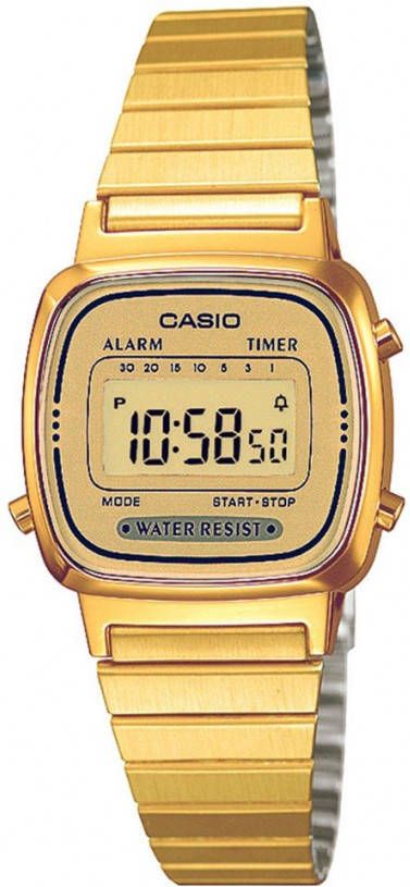 Casio Horloges Vintage Mini LA670WEGA 9EF Goudkleurig