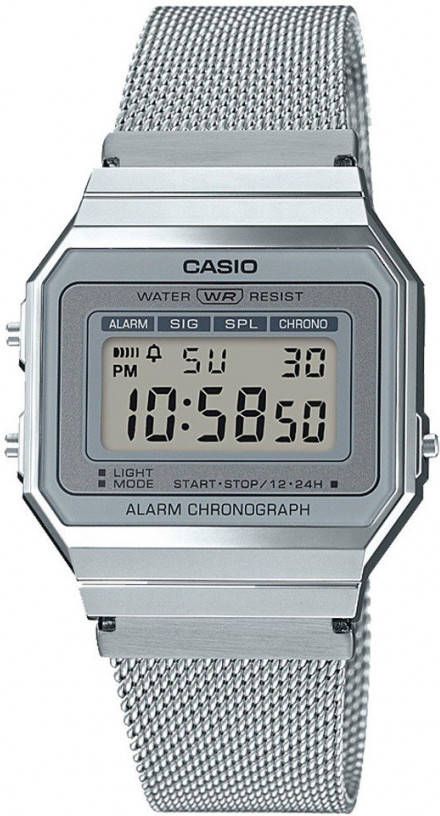 Casio Horloges Vintage Iconic A700WEM 7AEF Zilverkleurig
