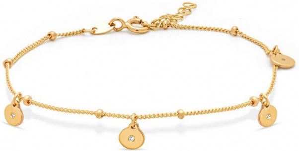 Diamond Point Geelgouden armband, 0 02 ct diamant, Marigold