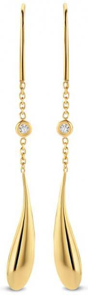 Diamond Point Geelgouden oorsieraden 0 05 ct diamant Marigold