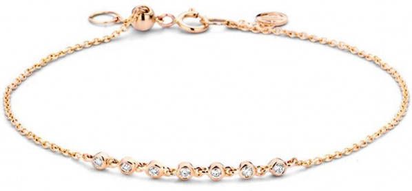 Diamond Point Ros&#xE9, gouden armband 0.11 ct diamant Joy