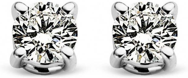 Diamond Point Witgouden solitair groeibriljant oorstekers, 0 16 ct 0 16 ct diamant Groeibriljant