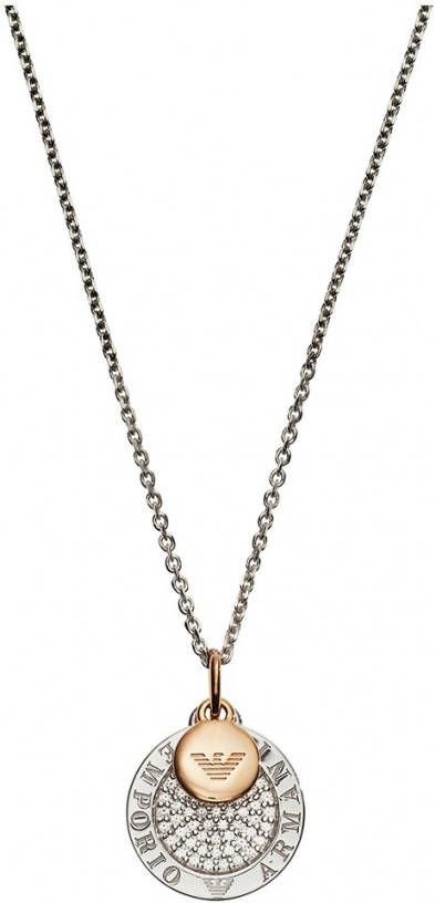 Emporio Armani Ketting van zilver met zirkonia EG3374040