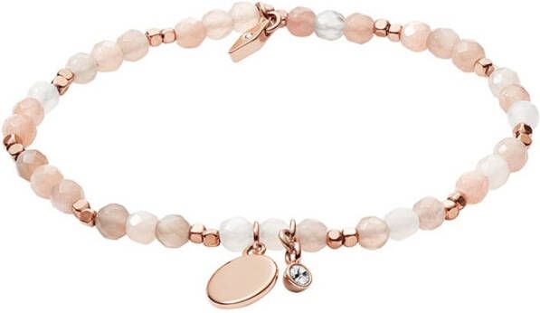 Fossil Motifs armband van  messing en halfedelsteen JA6945791