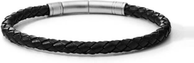 Fossil Wikkelarmband van gevlochten leer JF00510797