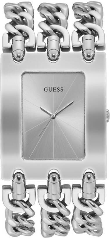 Guess Horloges Watch Heavy Metal Zilverkleurig