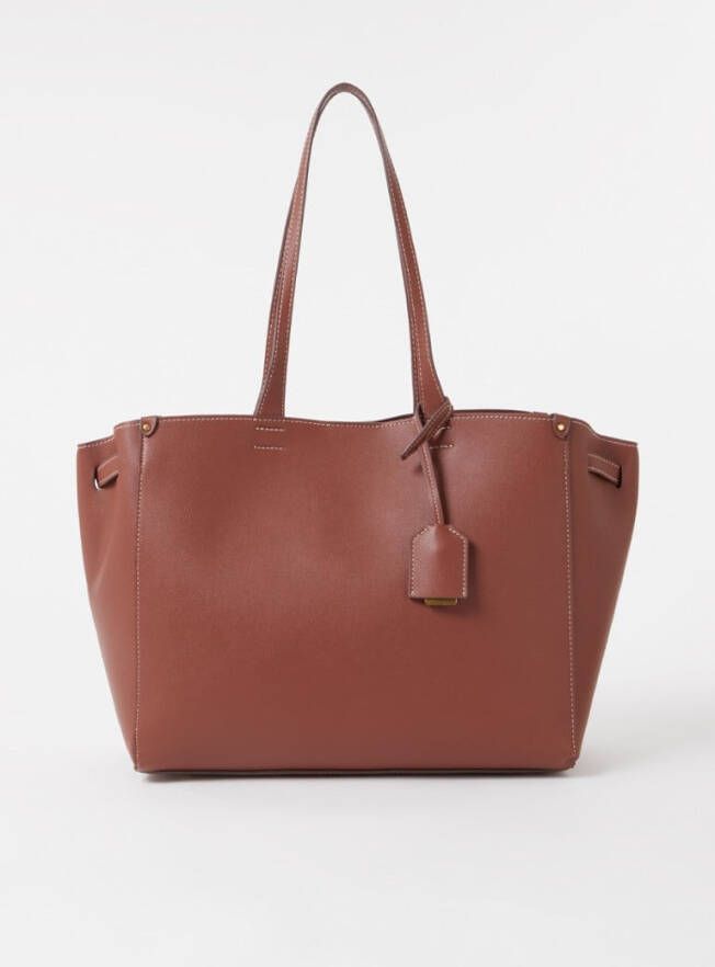Mango Elliot shopper van imitatieleer