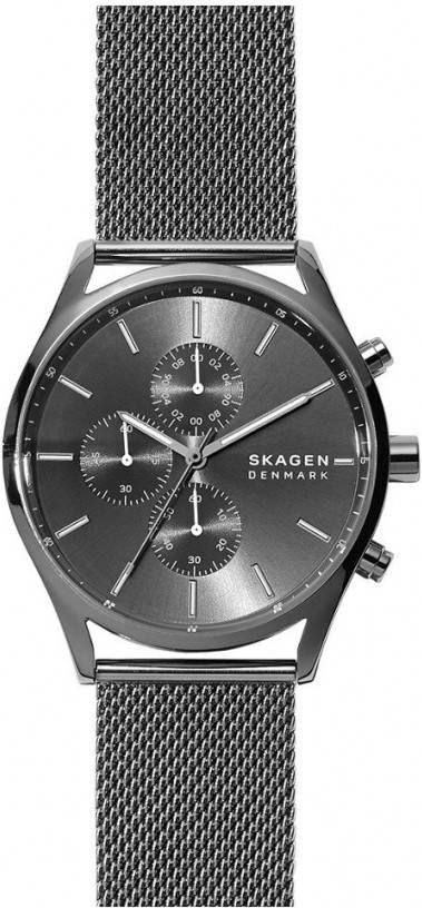 Skagen horloge SKW6608 Holst Chronograph Zwart