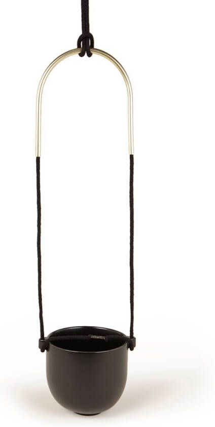 Umbra Bolo bloempot van keramiek met plantenhanger voor binnen &#xD8, 15, 9 cm