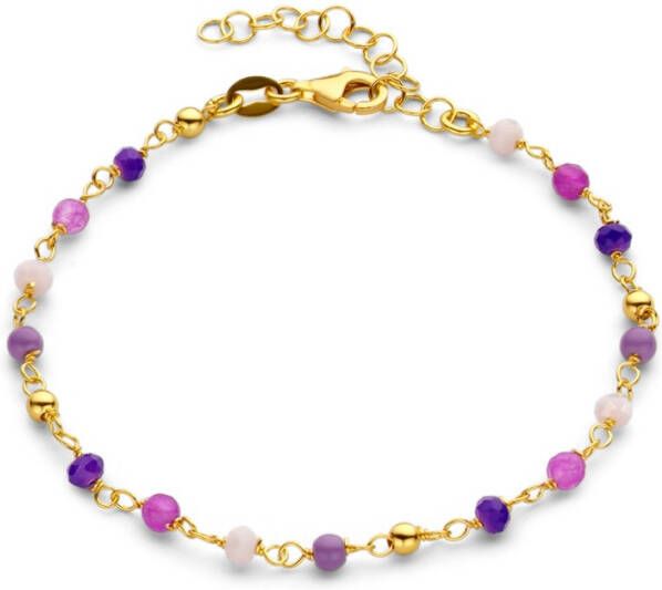 Casa Jewelry Lovely Lavender armband verguld