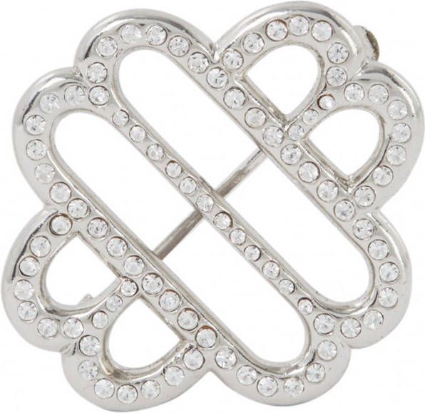 Maje Clover broche met strass