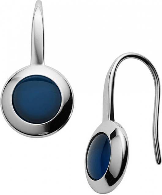 Skagen Oorbellen Sea Glass van roestvrijstaal en glas