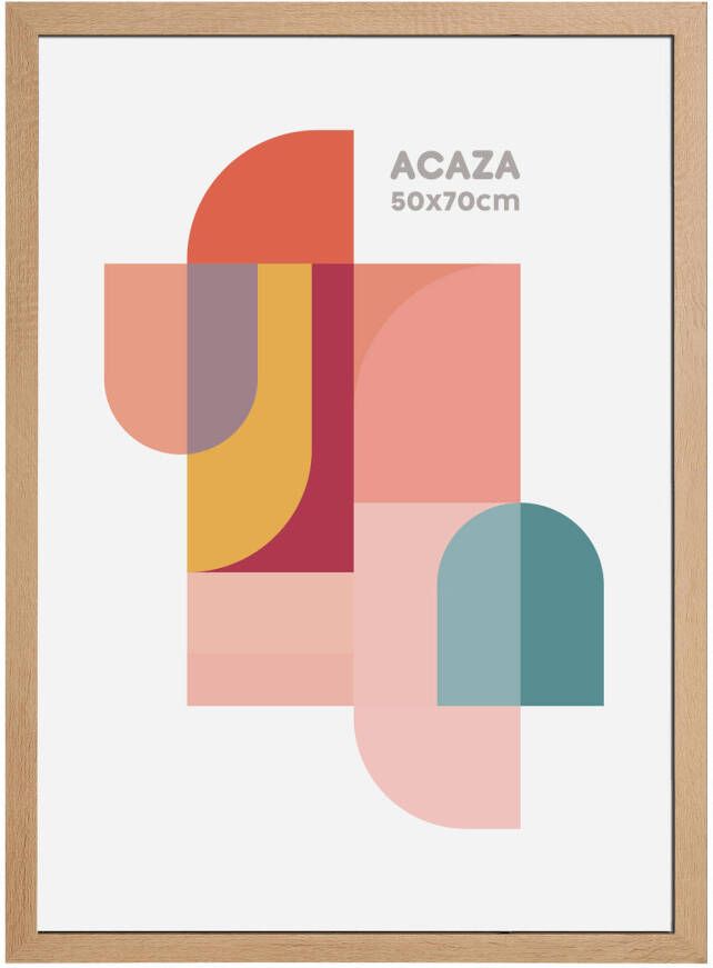 Acaza Fotokader Fotolijst 50x70 Cm Mdf Hout Lichte Eik