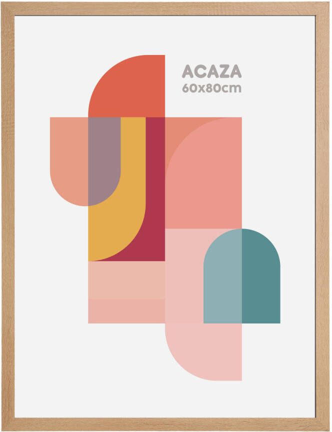 Acaza Fotokader Fotolijst 60x80 Cm Mdf Hout Lichte Eik Kleur