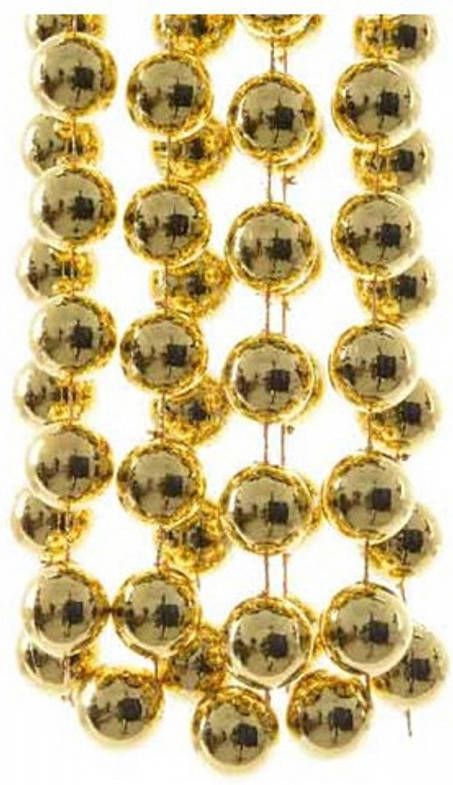 Decoris Gouden Xxl Kralenslingers Kerstslingers 270 Cm Kerstslingers