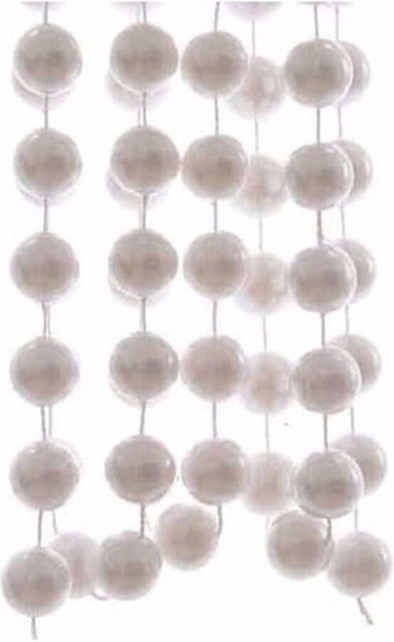 Decoris Kerst Witte Xxl Kralenslinger Elegant Christmas 270 Cm Kerstslingers