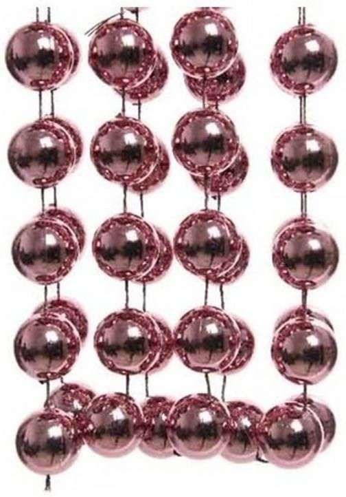 Decoris Oud Roze Xxl Kralenslingers Kerstslingers 270 Cm Kerstslingers