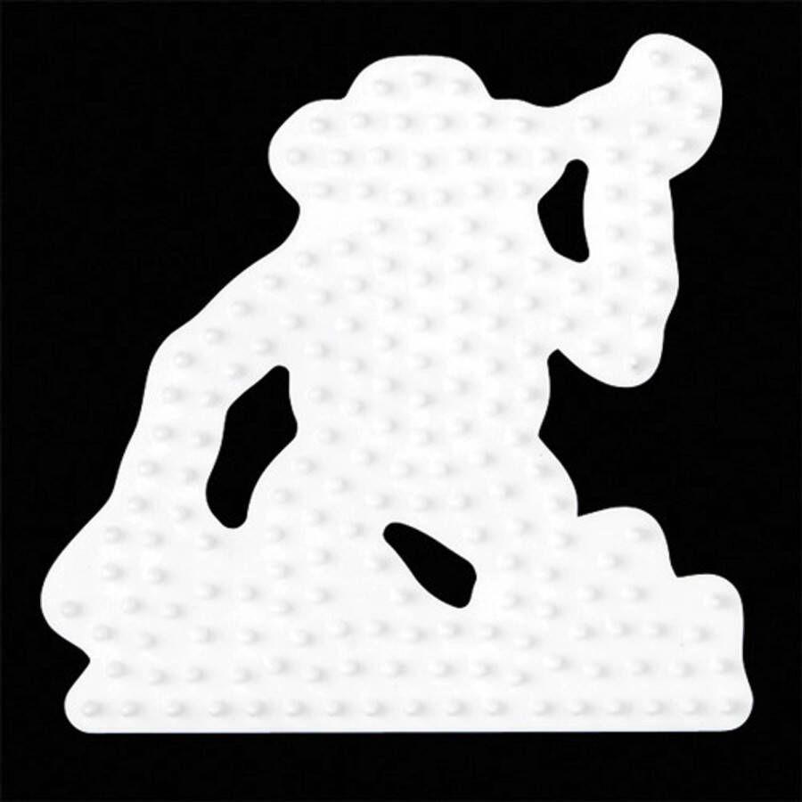 Hama Strijkkralen Grondplaat Aap Wit(0297 )