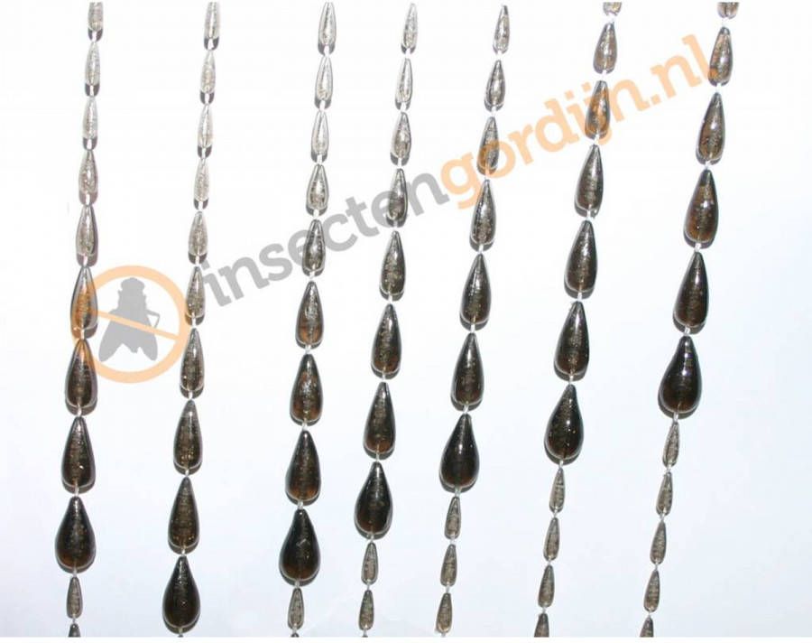 Lesli Living Vliegengordijn Druppel Kralen Zwart 90x200cm