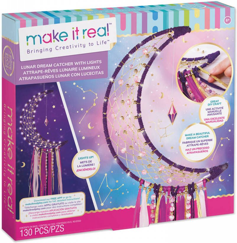 Make it Real Dromenvanger Lunar Meisjes Textiel Paars 130 delig