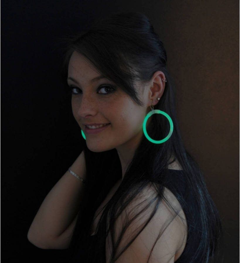 Merkloos Groene Glow In The Dark Oorbellen Verkleedsieraden
