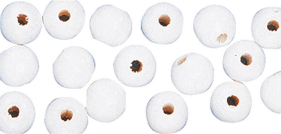 Rayher Hobby 104x Witte Houten Kralen 10 Mm Hobbykralen