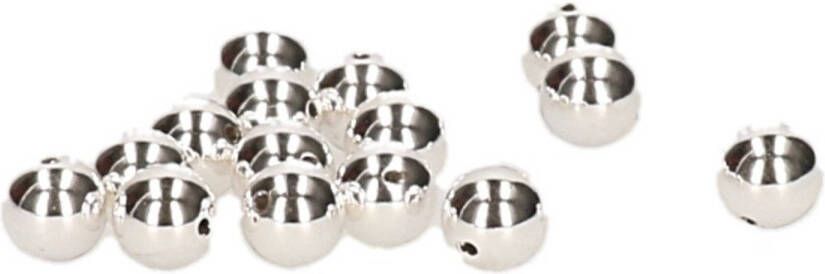 Rayher Hobby 15x Zilveren Ronde Kralen Van 8 Mm Hobbykralen