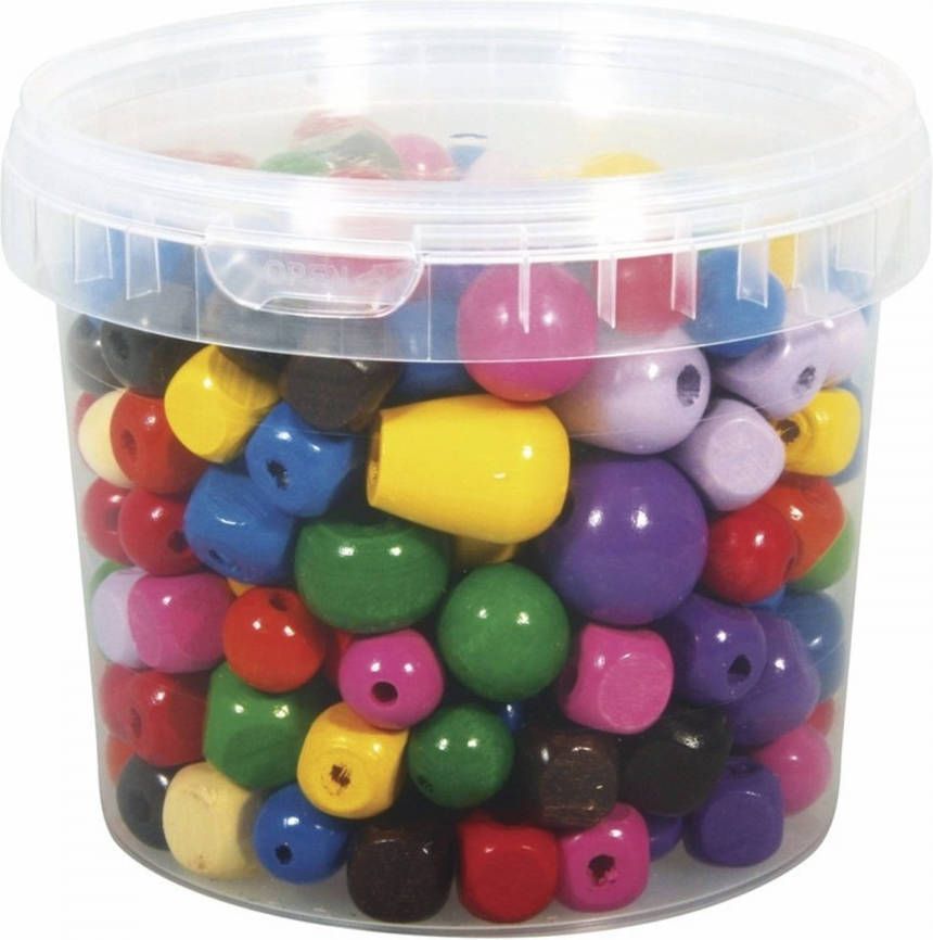 Rayher Hobby Grote Gekleurde Houten Kralen 16 25 Mm Kralenbak