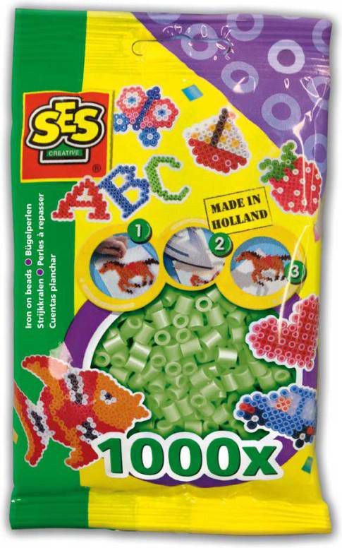 SES Creative Strijkkralen 1000 Kralen Mintgroen