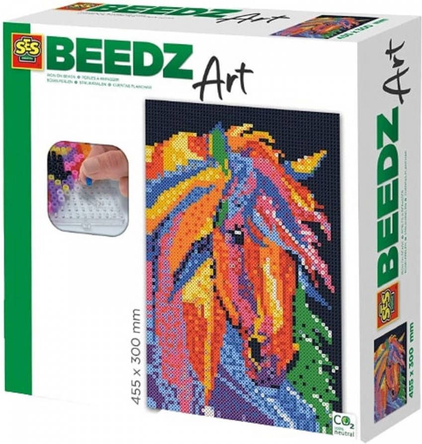 SES Strijkkraalkunstwerk Beedz Art Paard 45, 5 X 30 Cm 9 delig
