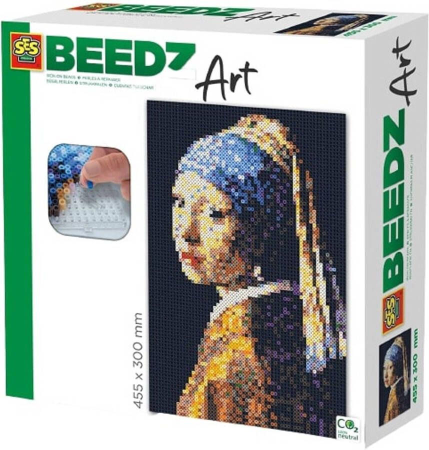SES Strijkkraalkunstwerk Beedz Art Vermeer 45, 5 Cm 9 delig