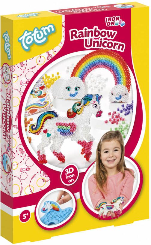 Totum Strijkkralen Set Unicorn 3d Multicolor 3 delig