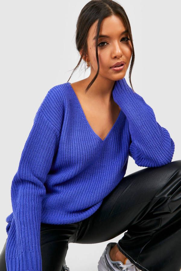 boohoo Trui Met V Hals, Lavender