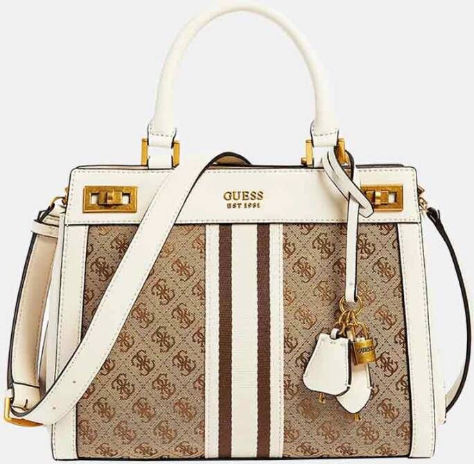 Guess Katey handtas latte logo/stone