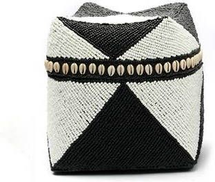 Bazar Bizar De Balinese Cowrie Diamond Offermand Zwart Wit