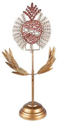 Clayre & Eef Decoratie 45 Cm Goudkleurig Ijzer Decoratief Figuur Decoratieve Accessoires Ornament Goudkleurig