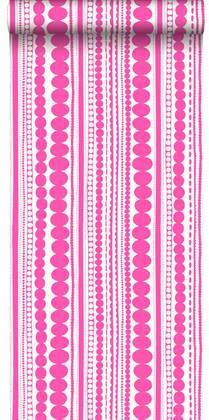 Esta Home ESTAhome behang kralen fuchsia roze 138837 0, 53 x 10, 05