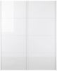 Hioshop Veto kledingkast 2 deurs B 182 cm, wit en wit hoogglans. online kopen