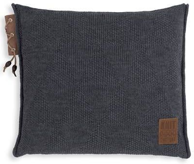 Knit Factory Jay Sierkussen Antraciet 50x50 cm