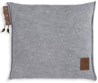 Knit Factory Jay Sierkussen Licht Grijs 50x50 cm