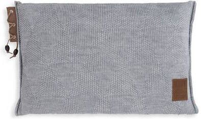 Knit Factory Jay Sierkussen Licht Grijs 60x40 cm